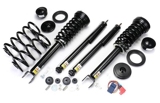 Mercedes Coil Spring Conversion Kit - Front and Rear (w/ EBM) - Arnott C2278